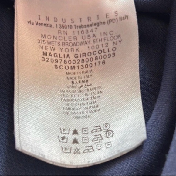 Navy Blue Moncler Crewneck Sweatshirt - Picture 5 of 9